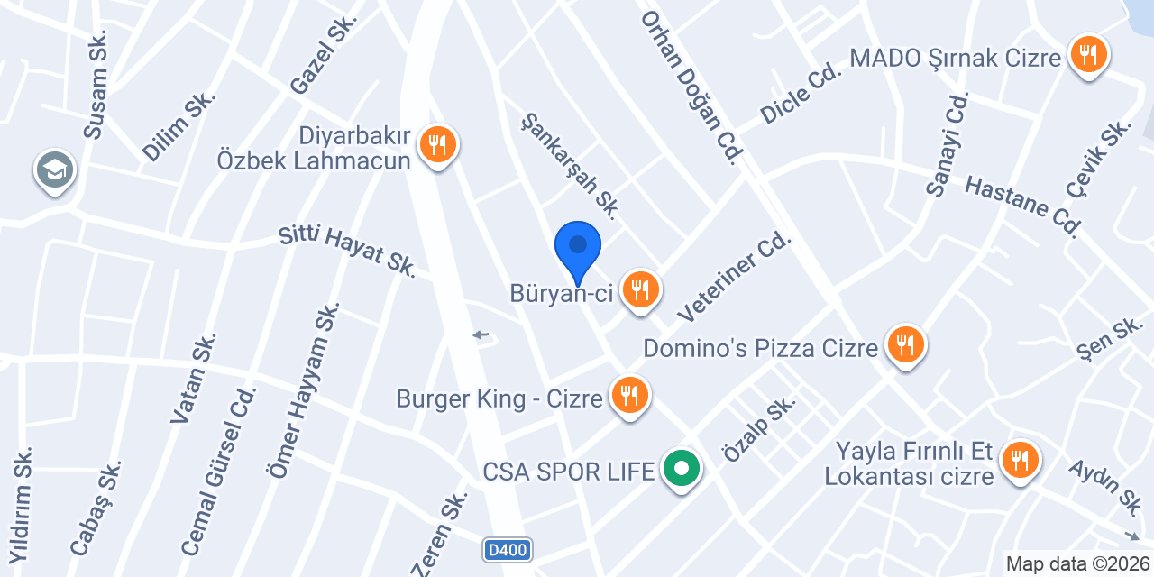 Nmoda Mobilya Cizre konumu