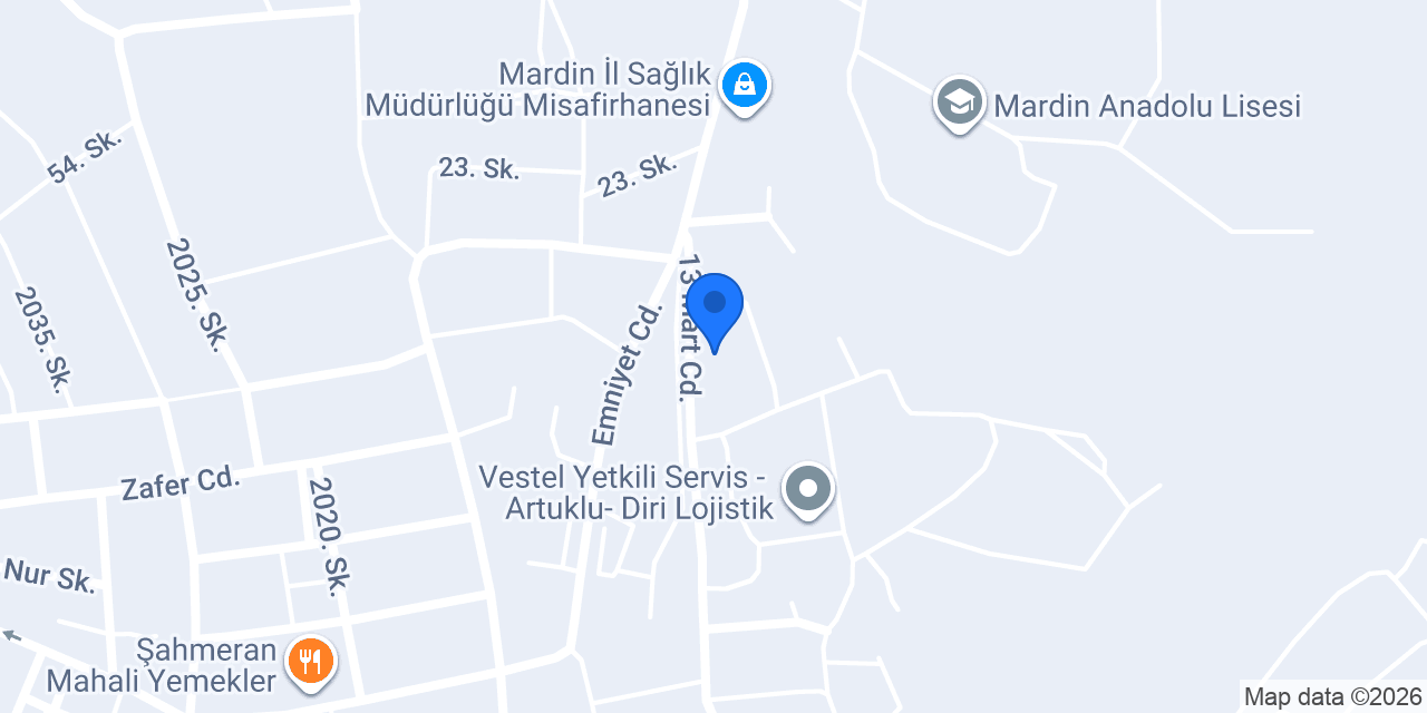 Artuklu Halk Eğitimi Merkezi konumu
