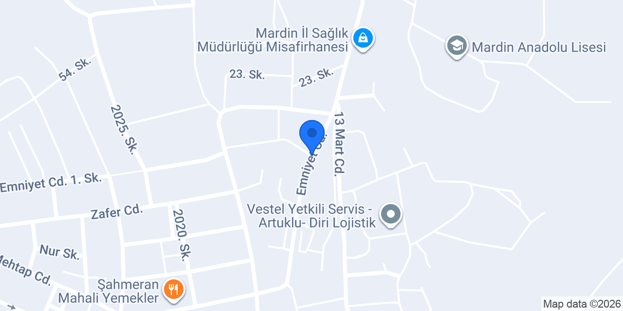 Gızbara cafe Restoran konumu