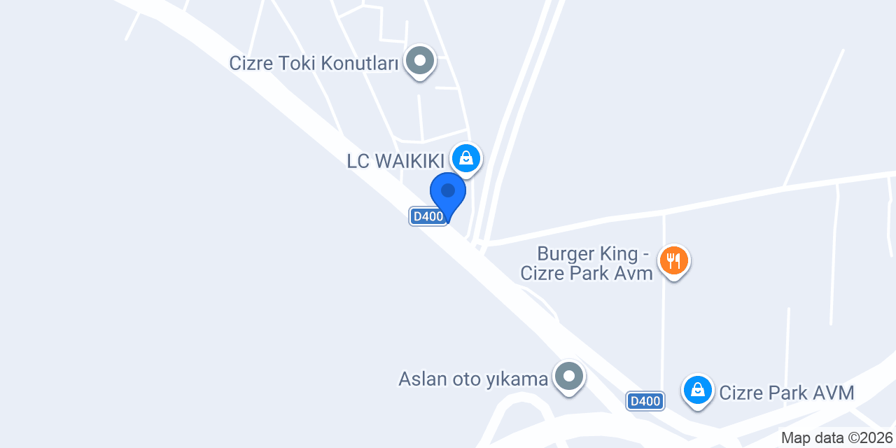 Doğtaş Mobilya Cizre konumu