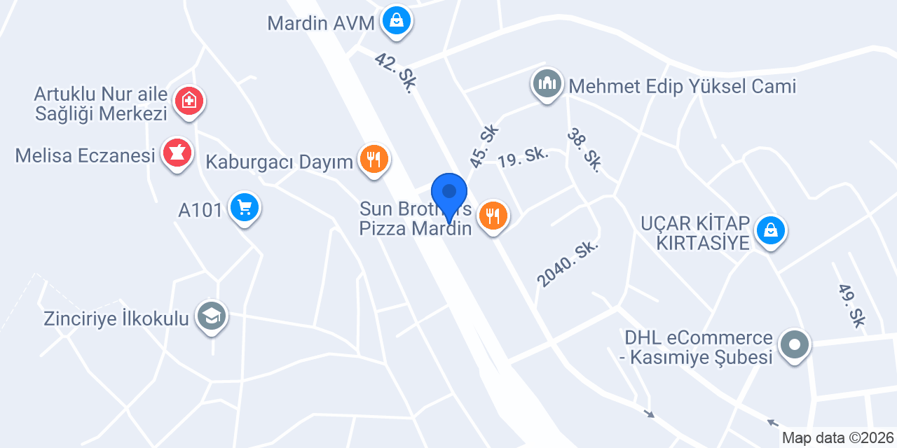 Ergül Mobilya Mardin konumu