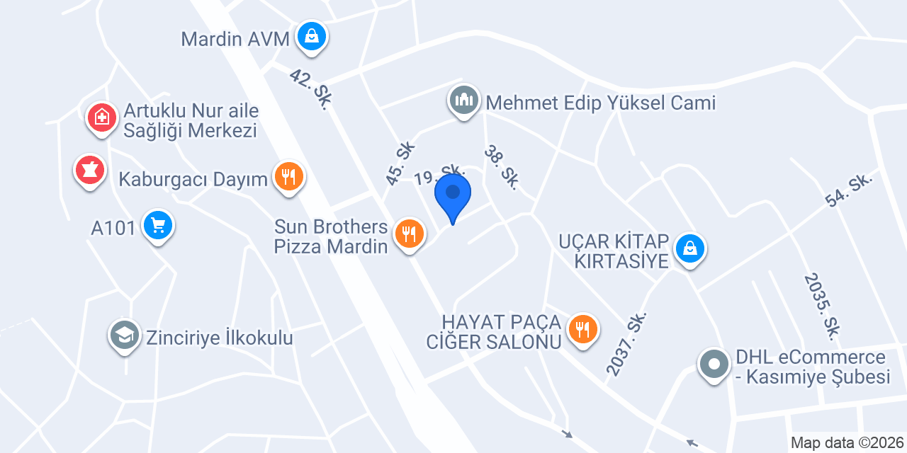 Mardin Murat Cam Sistemleri konumu