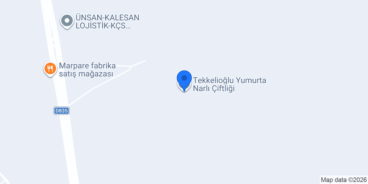 Tekkelioğlu Yumurta Narlı Çiftliği konumu