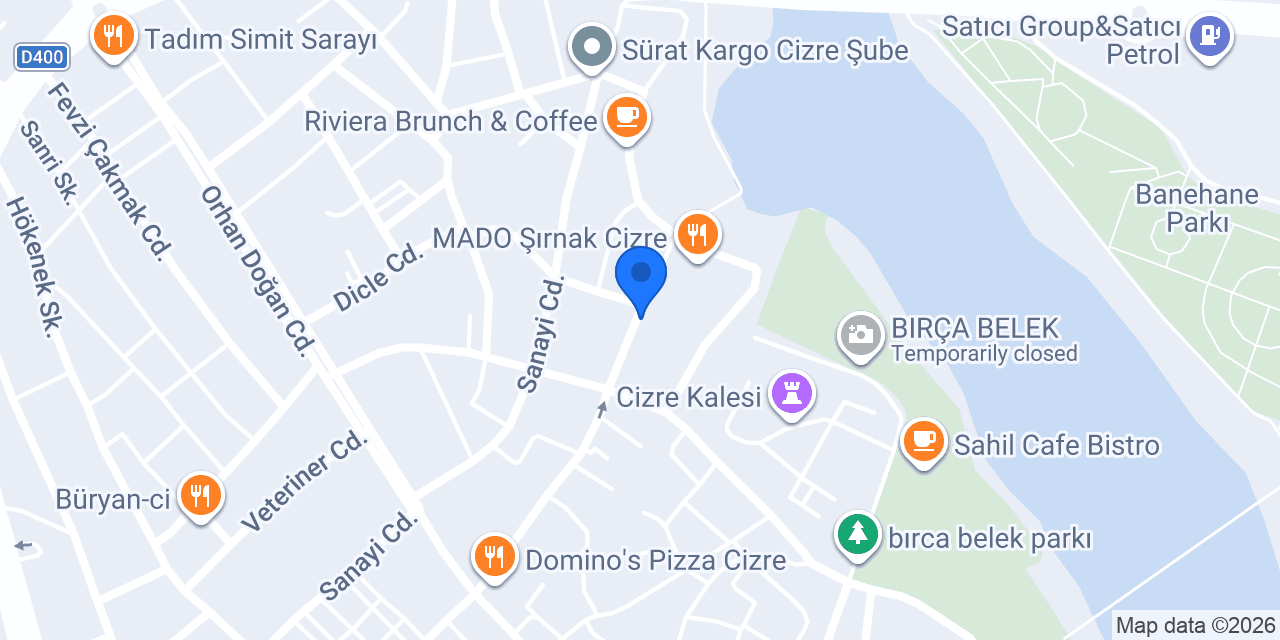 Damak tantuni konumu