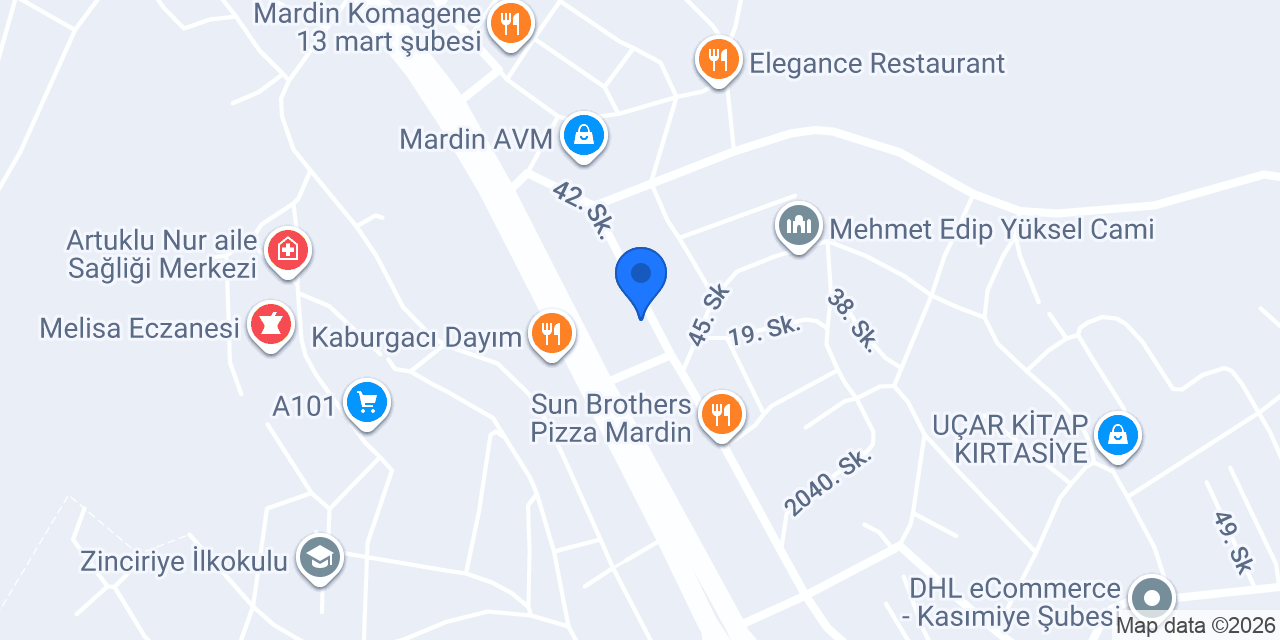 Evgül Mobilya - Mardin konumu