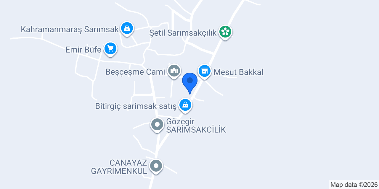 Abeşoğlu Sarımsakcılık konumu