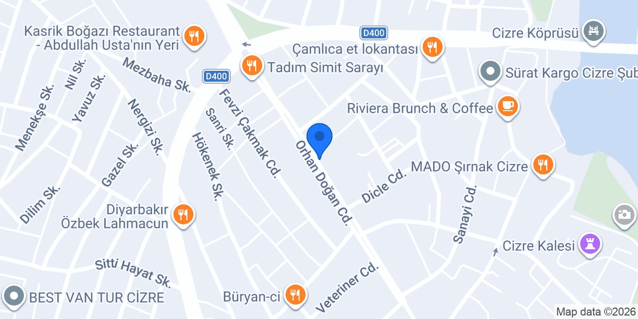 Ria Cizre temsilcisi konumu