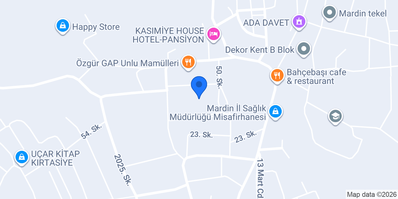 Mardin Nokta VİP Eğitim konumu