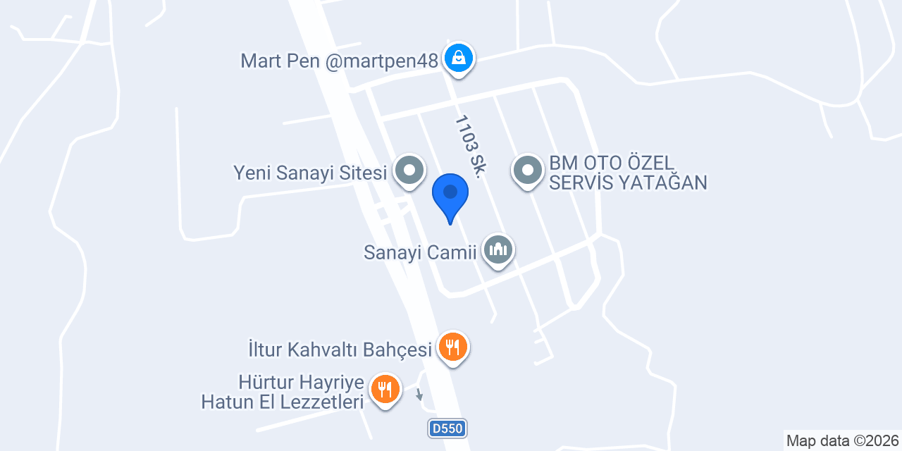 Bilgin Reno Özel Servis konumu