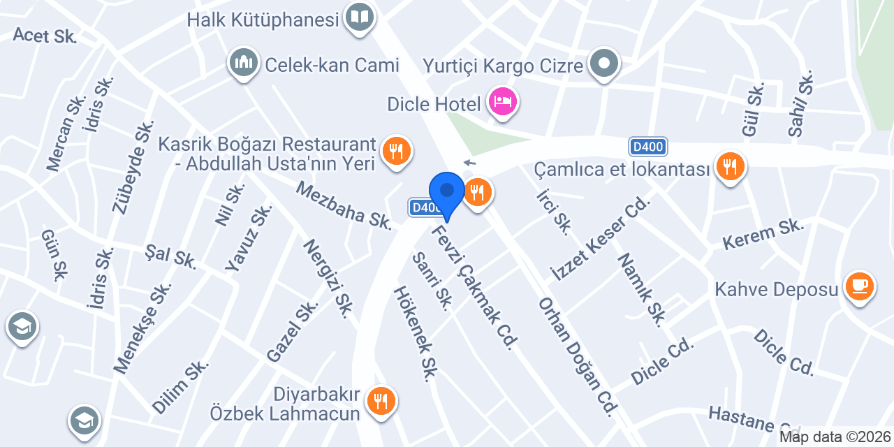 Sanat Sürücü Kursu Cizre konumu
