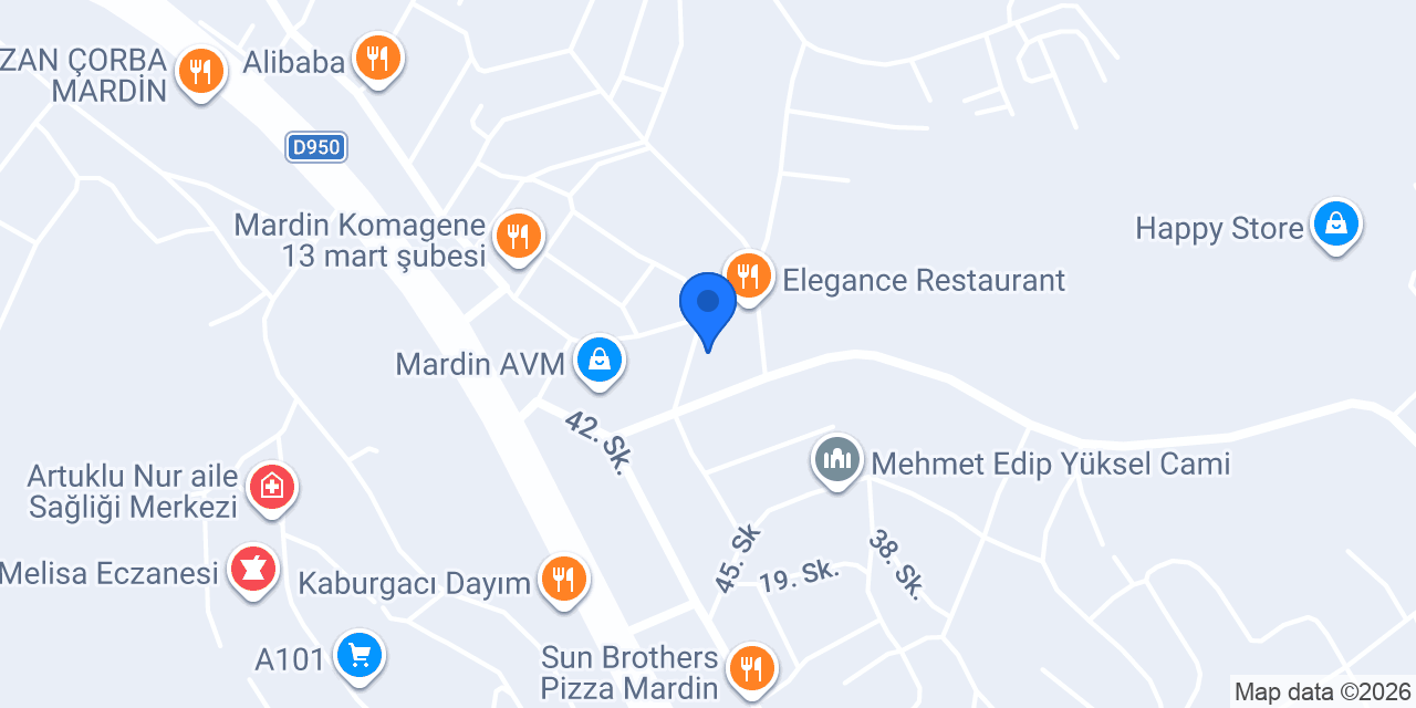 ATLANTİS CAFE MARDİN konumu