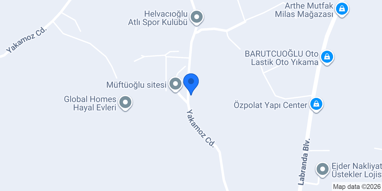 Onur Öz Mobilya Dekorasyon konumu