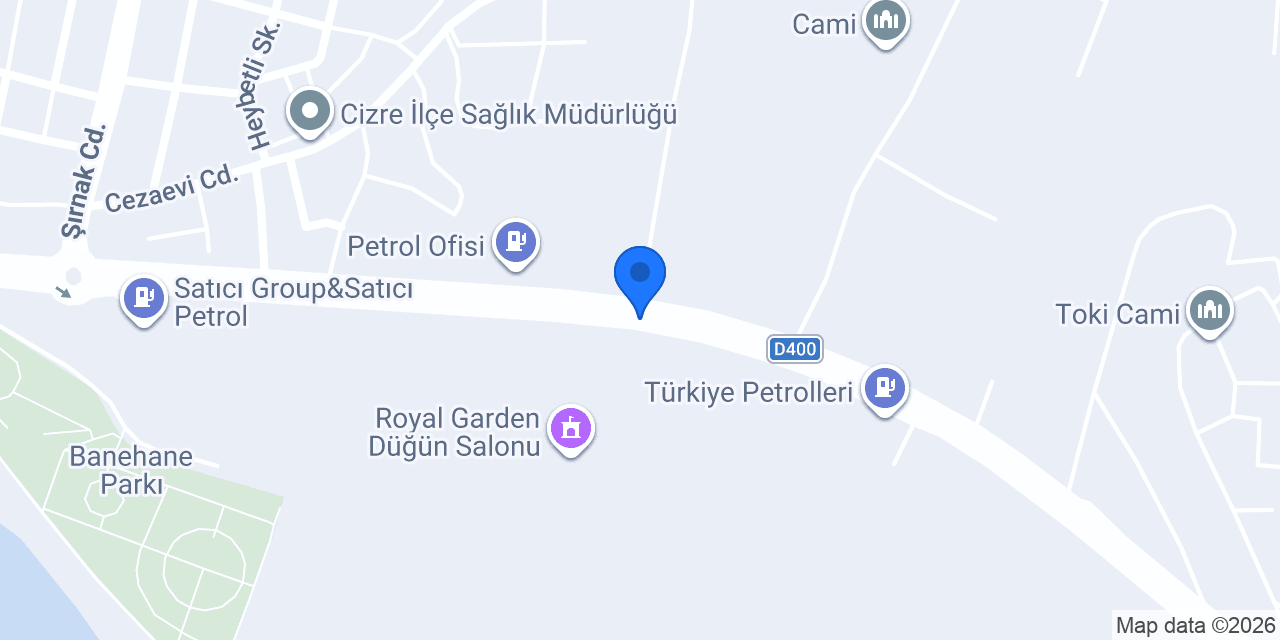 Chartis Sigorta Cizre HACIBABA Şubesi konumu