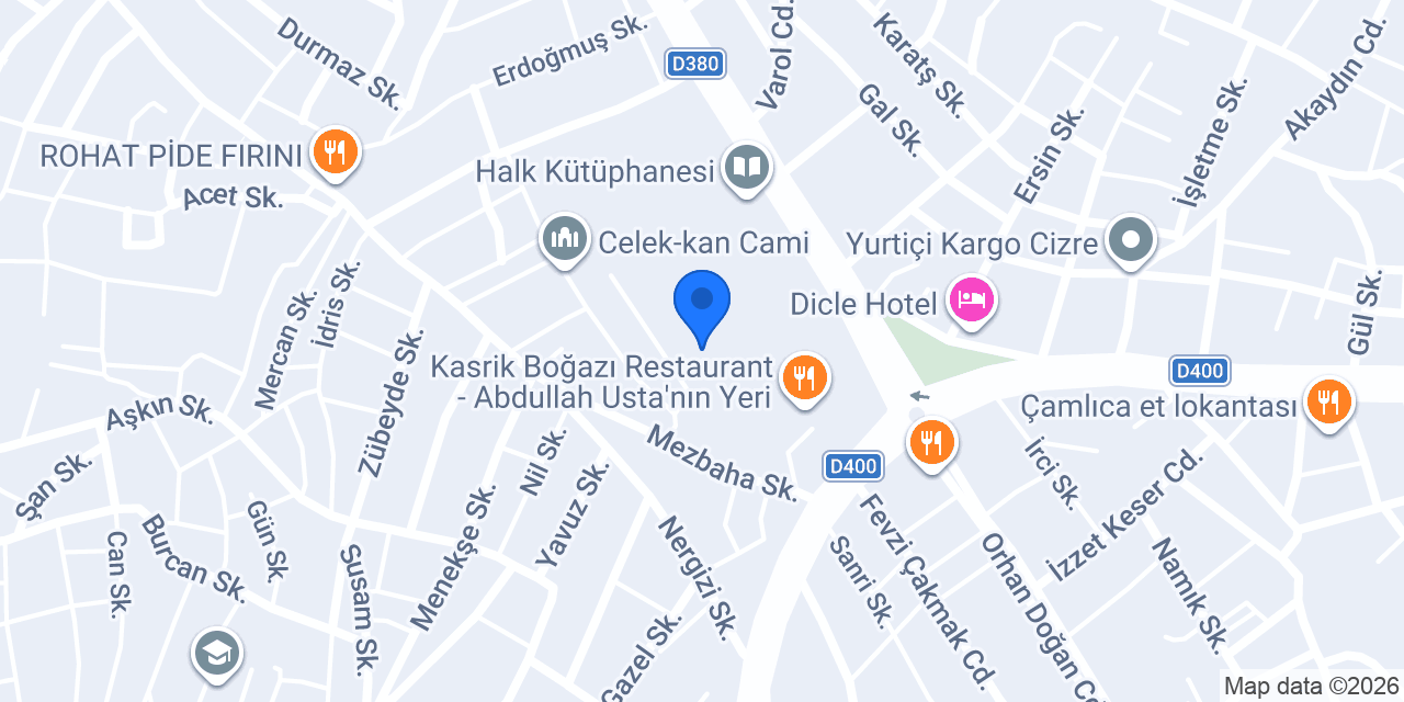 Cizre Anaokulu konumu