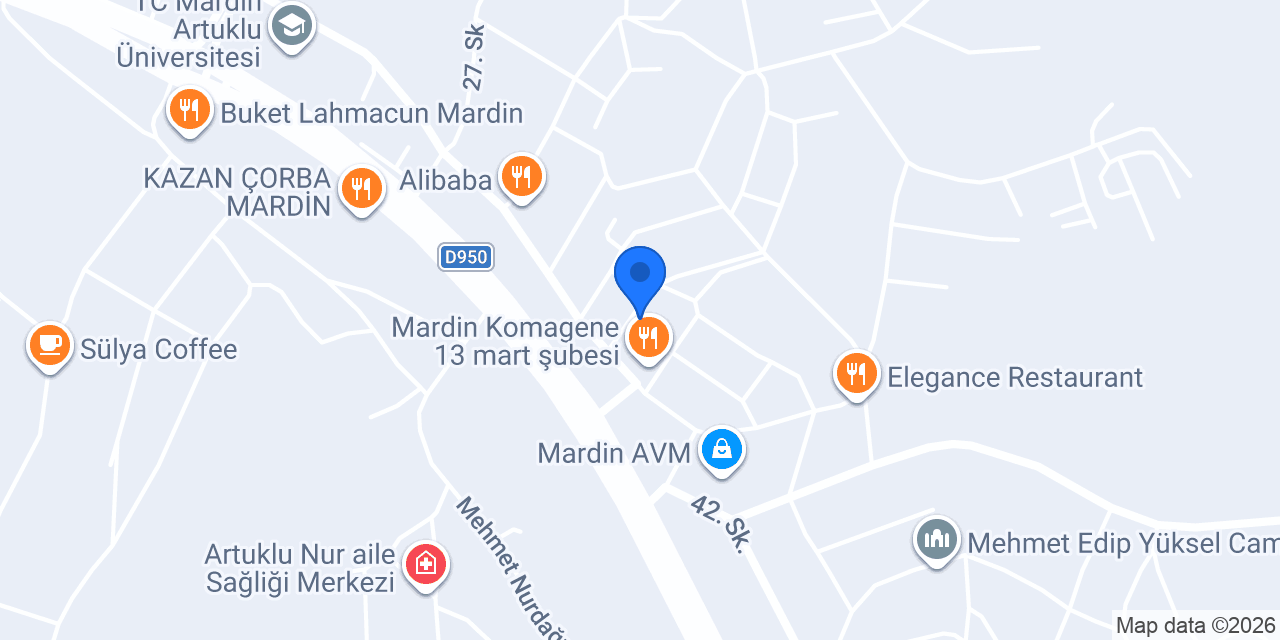 Mardin White Auto & Emlak konumu