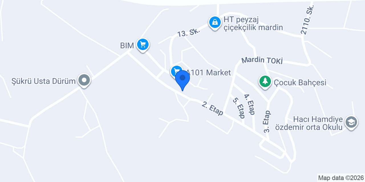 Biberzade Çiğköfte Toki konumu