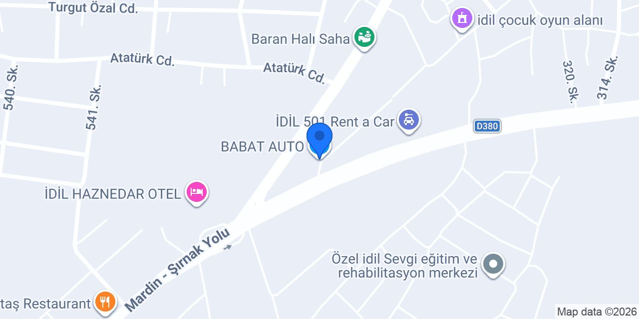BABAT AUTO konumu