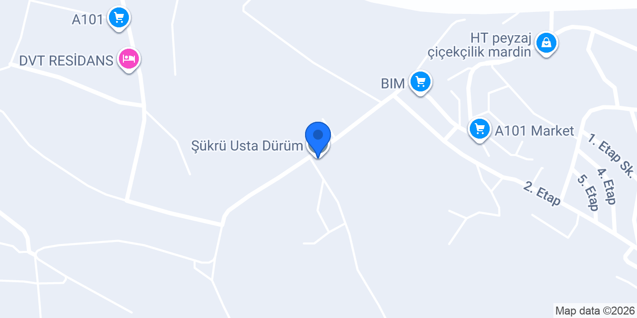 Şükrü Usta Dürüm konumu
