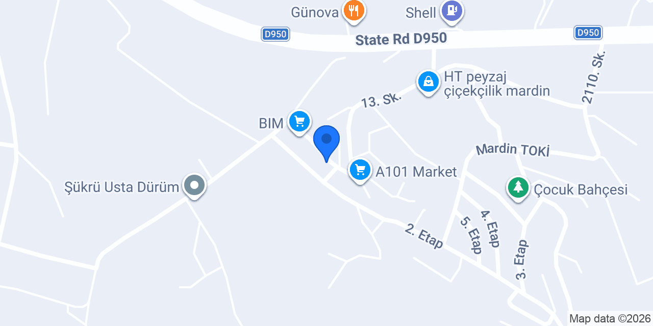 Artuklu Bayan Kuaförü konumu