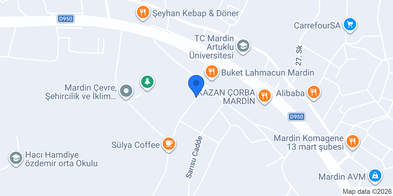 Mardin Ortopedi | Protez & Ortez Merkezi konumu