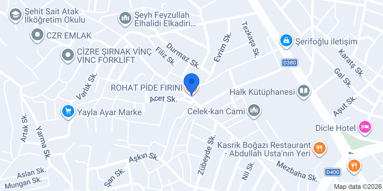 ROHAT PİDE FIRINI konumu
