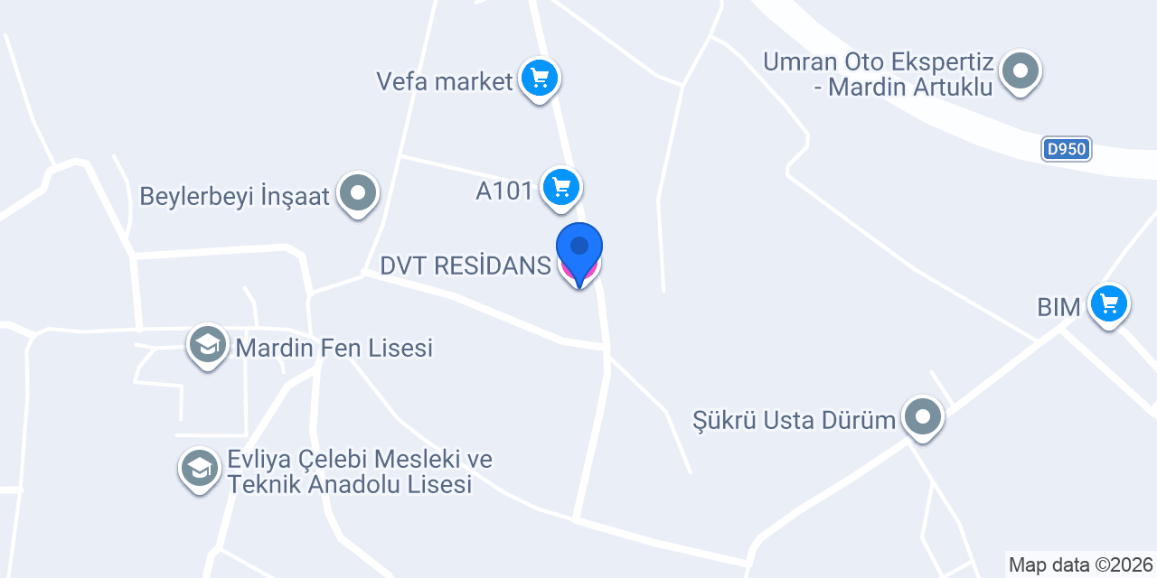 DVT RESİDANS konumu