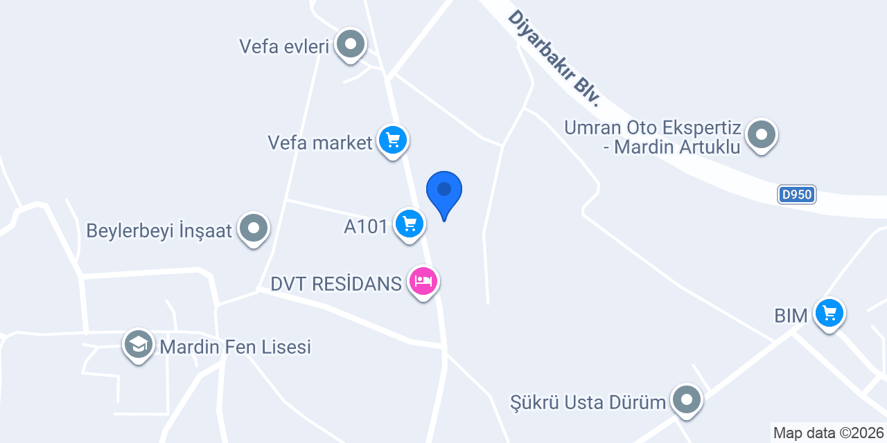 MARDİN VEFA ACİL TOKİ TAKSİ konumu