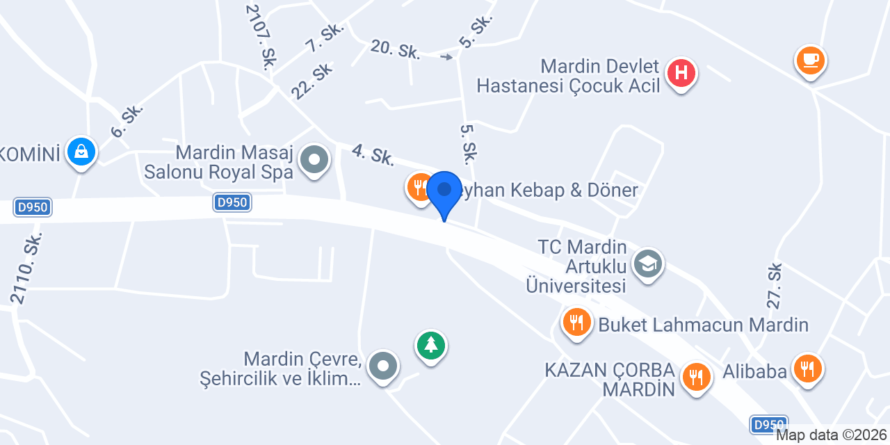 Şahin Auto Mardin konumu