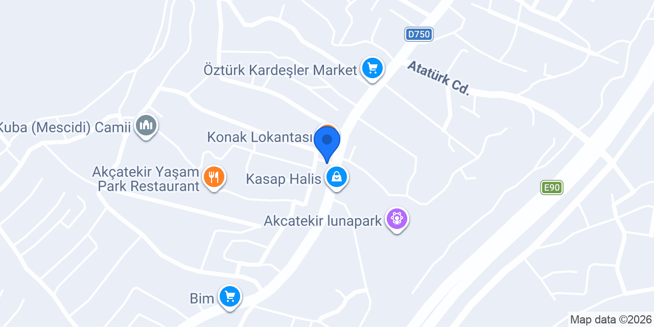 Çınaraltı Döner Salonu konumu