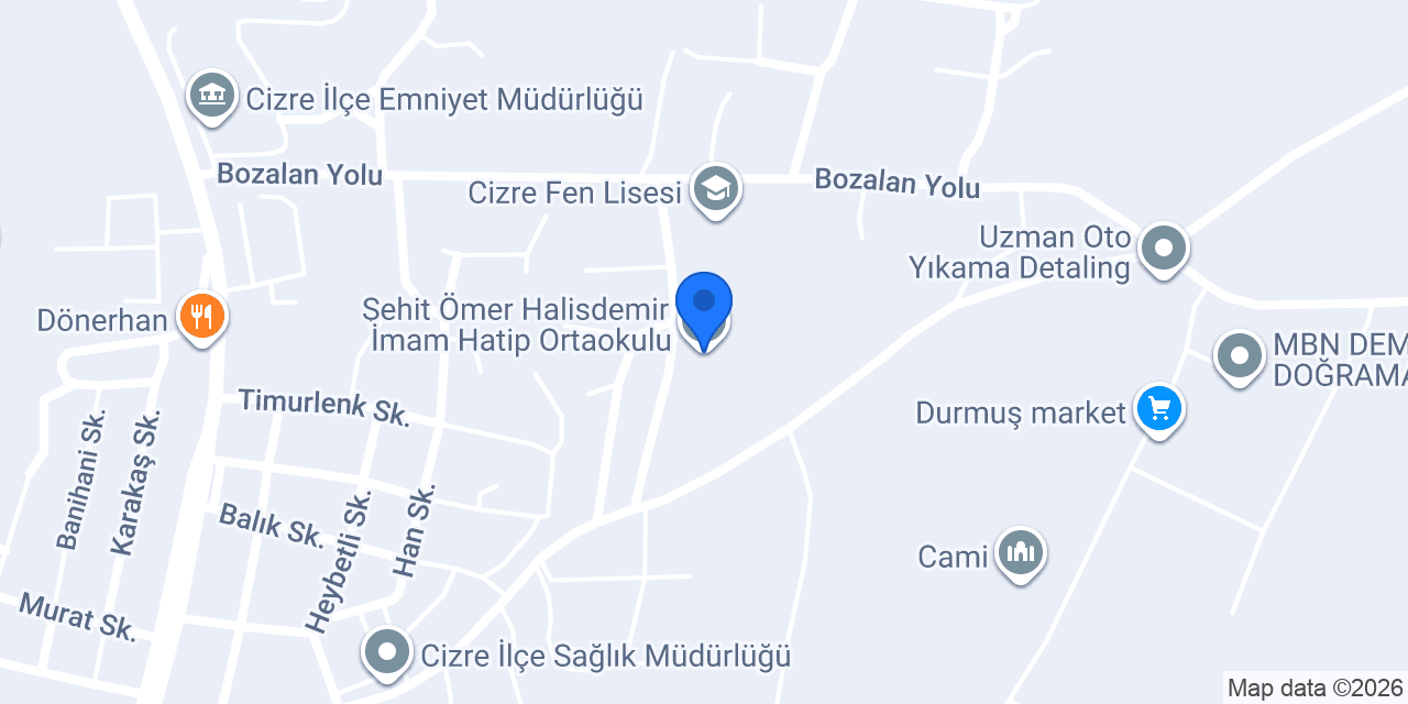 Şehit Ömer Halisdemir İmam Hatip Ortaokulu konumu
