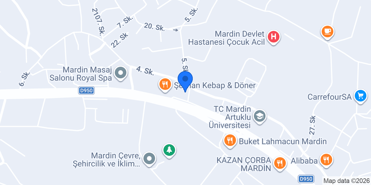 Mardin Çizgi Uniforma konumu