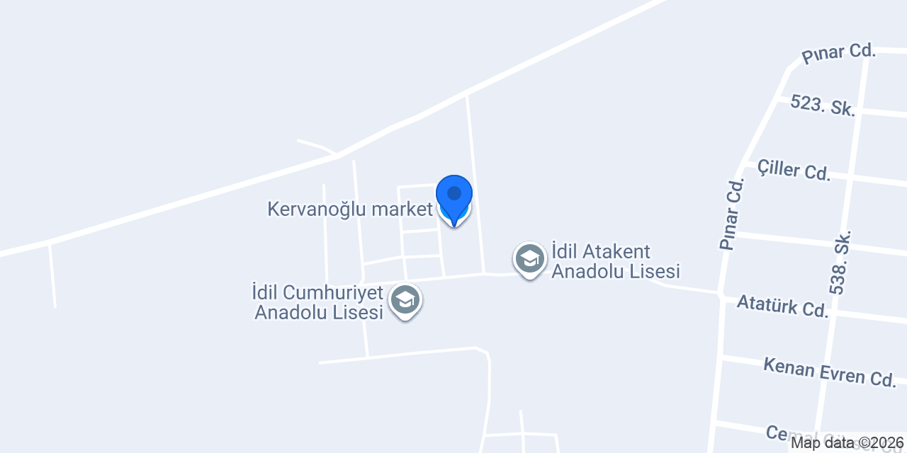 Kervanoğlu market konumu