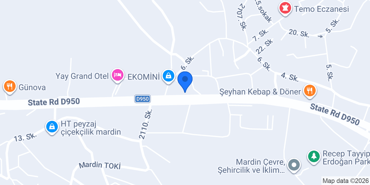 Öztap Elektrik konumu
