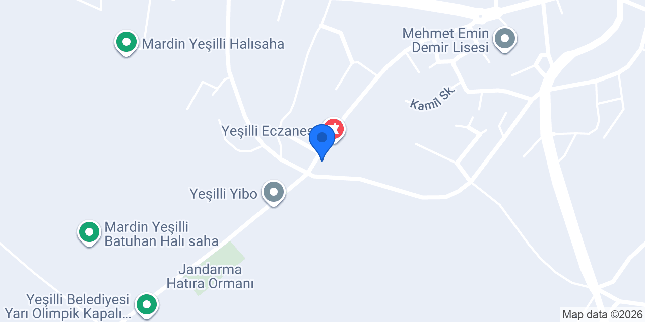 YEŞİLLİ ECZANESİ konumu