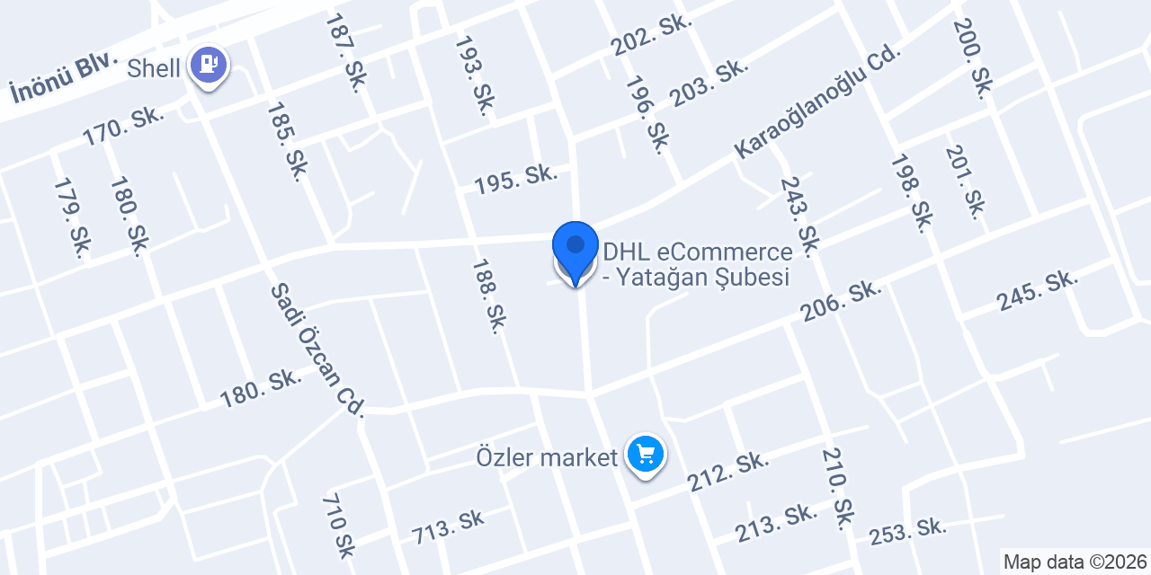 DHL eCommerce - Yatağan Şubesi konumu