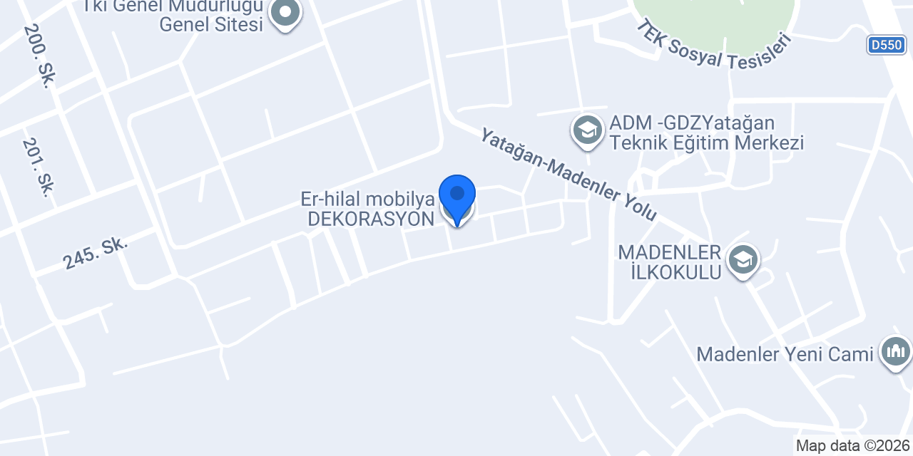 Er-hilal mobilya DEKORASYON konumu