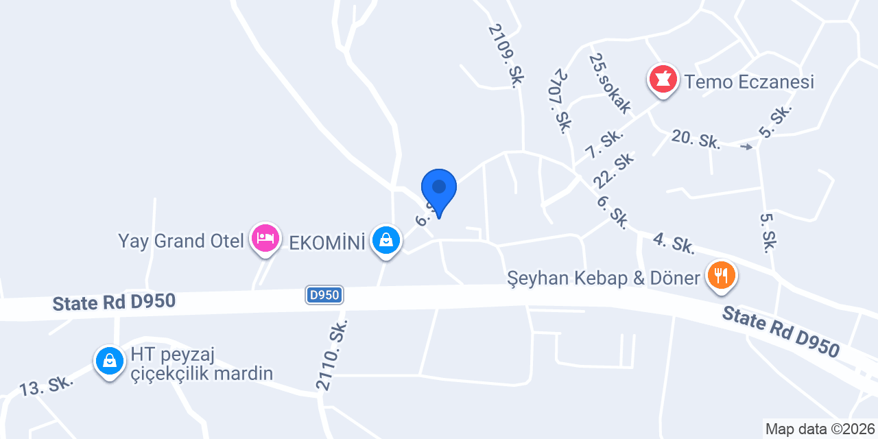Ycr Mobilya İmalat konumu