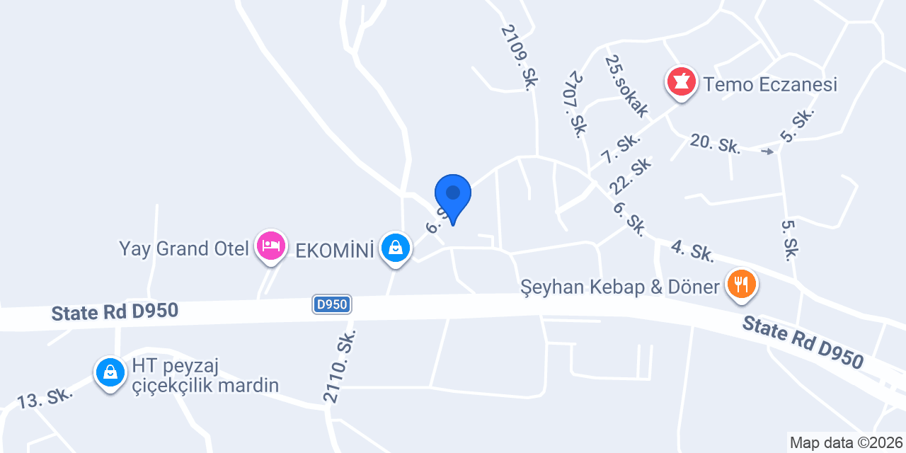 Hedekoğlu Aluminyum konumu