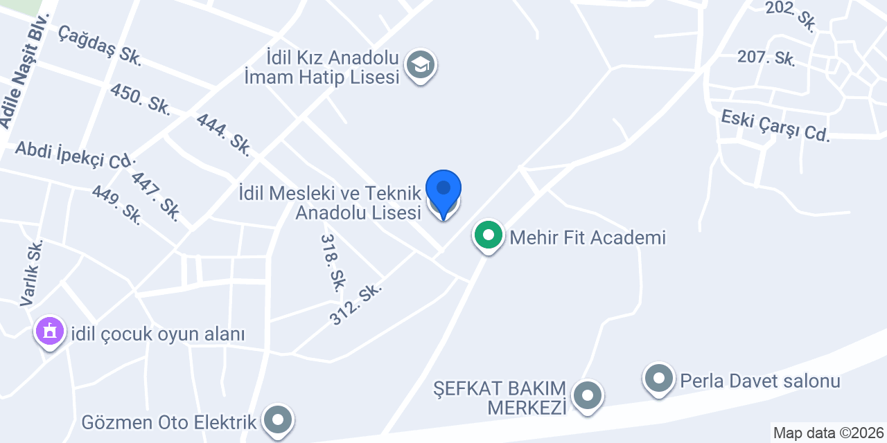 İdil Mesleki ve Teknik Anadolu Lisesi konumu