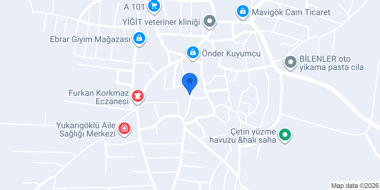 Ptt-yukarıgöklü Şubesi konumu