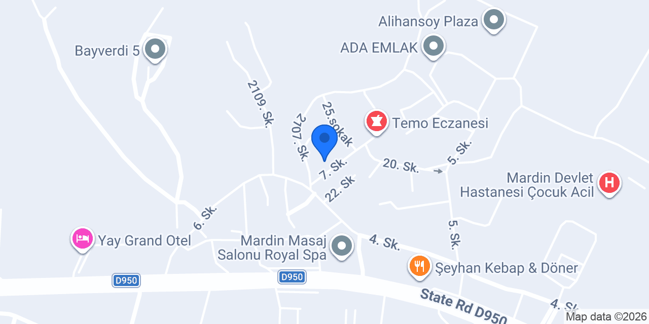 Ökmen Mobilya konumu