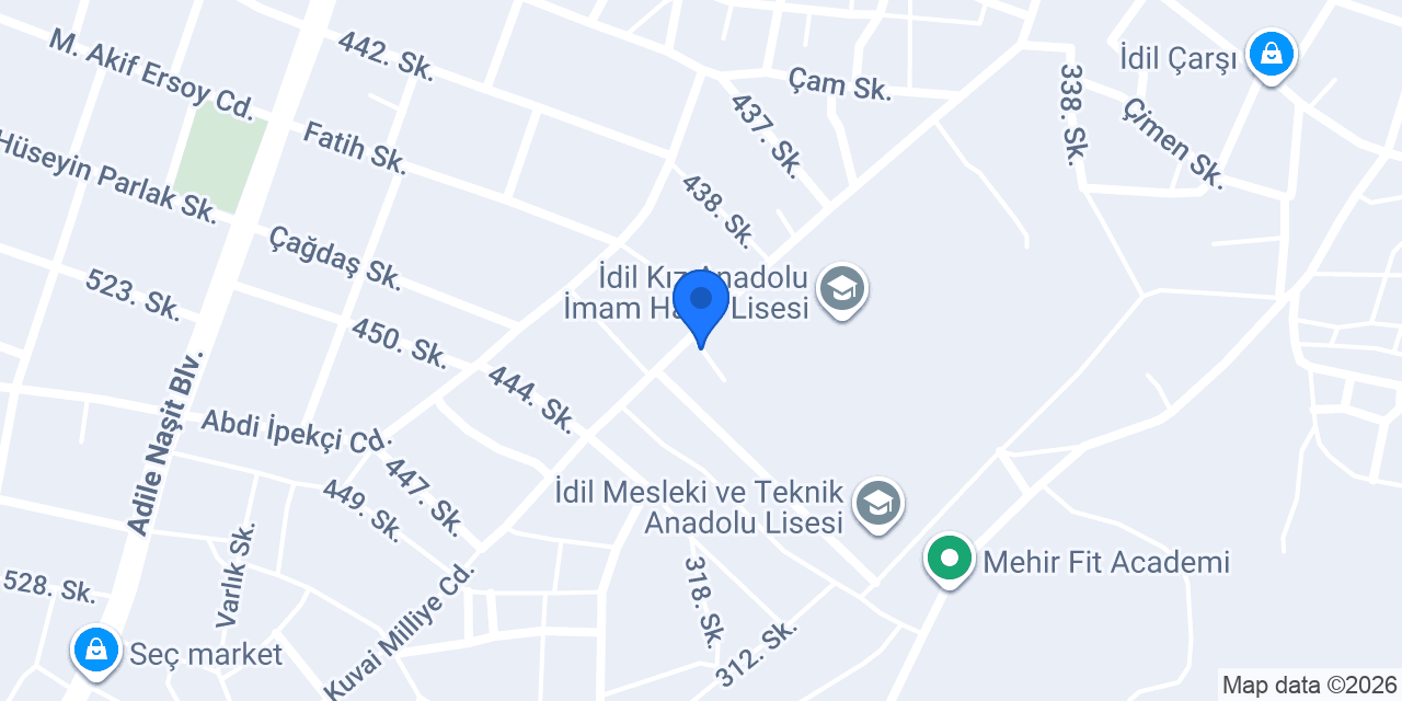 Anafartalar İlkokulu konumu