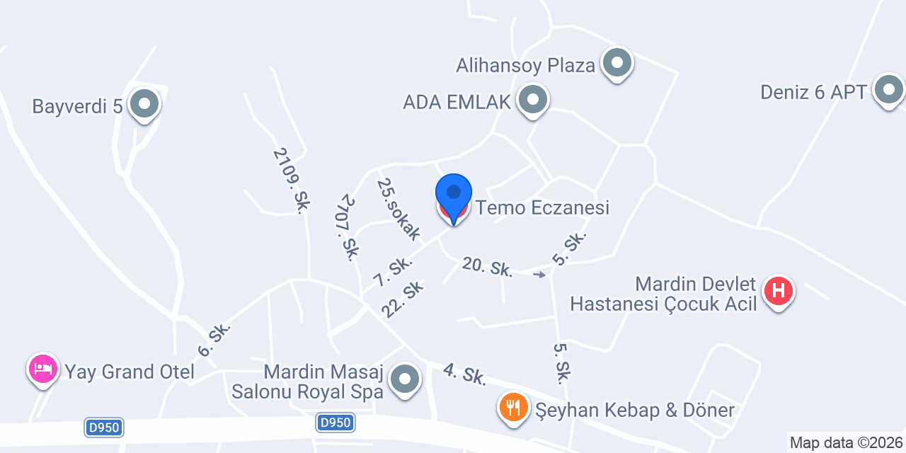 Temo Eczanesi konumu