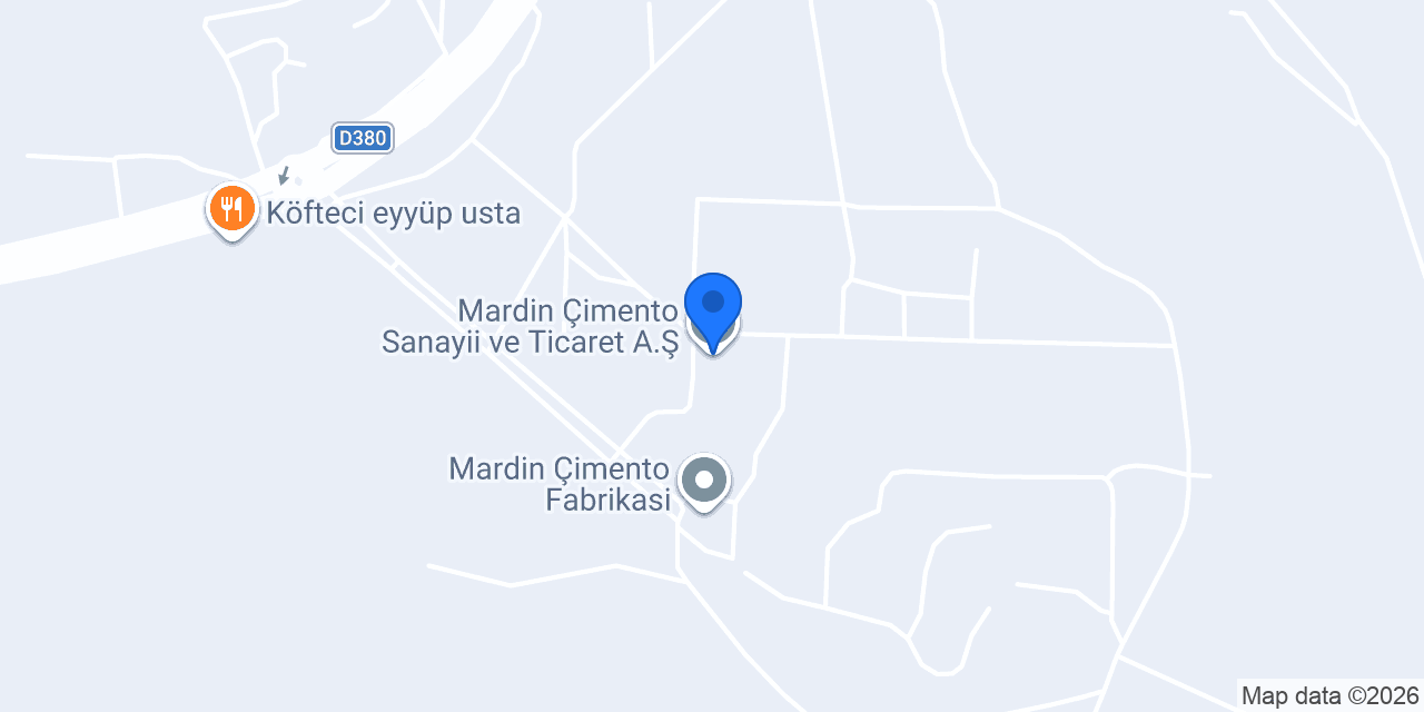 Mardin Çimento Sanayii ve Ticaret A.Ş. konumu
