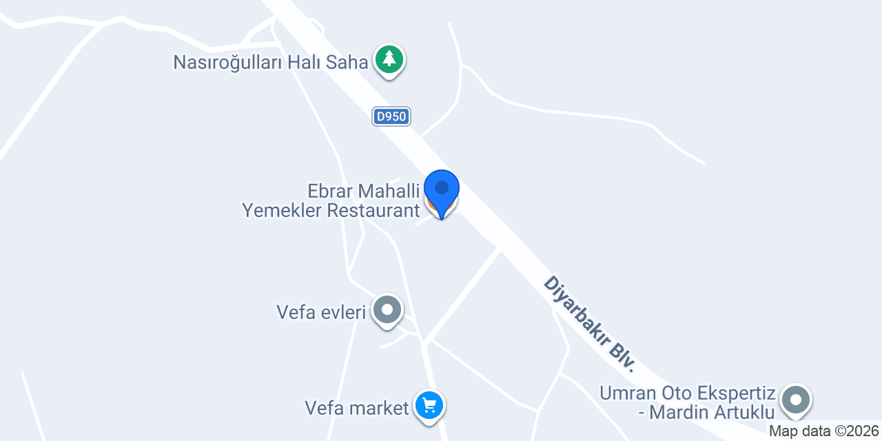 Ebrar Mahalli Yemekler Restaurant konumu