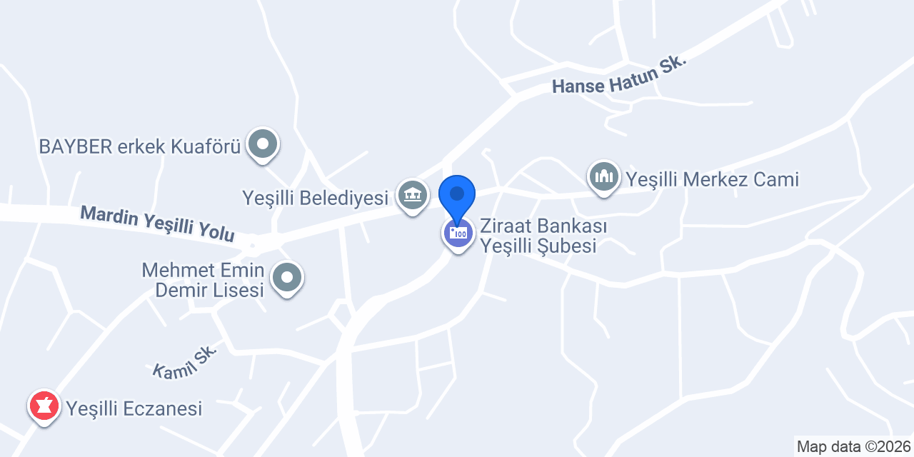 MARDİN YEŞİLLİ TAKSİ konumu