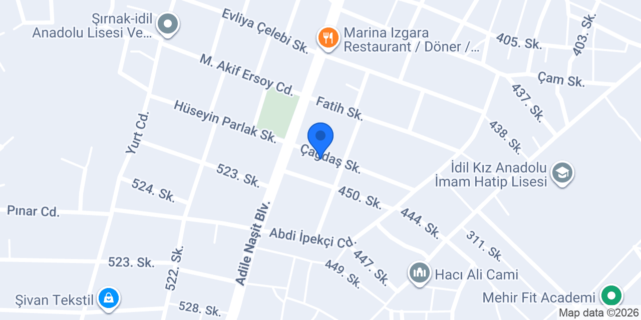 İDİL ŞAKARLAR FIRATPEN konumu