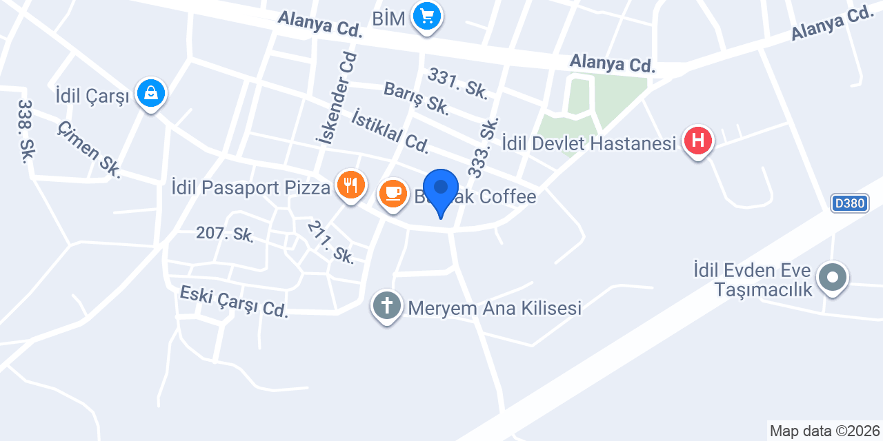 İDİL TATLISES ÇİĞKÖFTE konumu