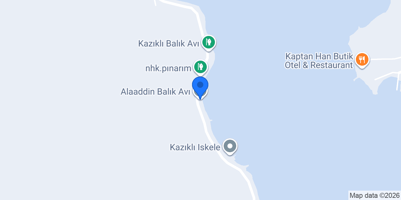 Alaaddin Balık Avı konumu