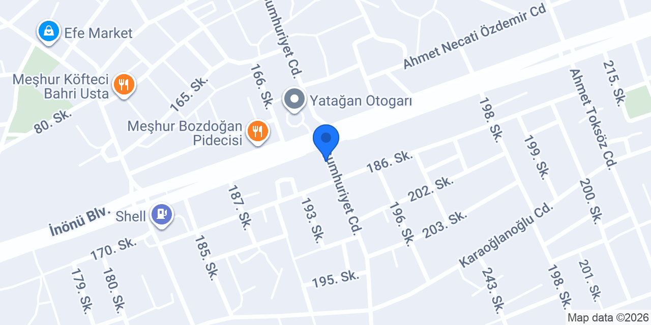 Yatağan Zeybek Veteriner Kliniği konumu